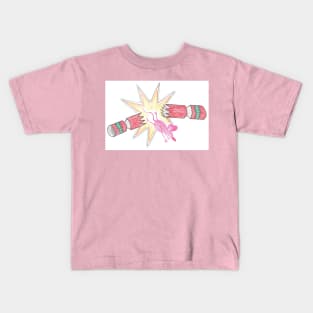 Cat's Christmas Cracker Kids T-Shirt